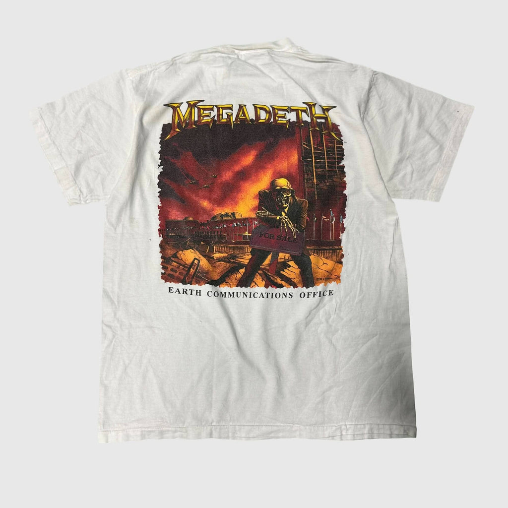 Vintage Megadeth Hard Rock Cafe Signature Series Graphic T-Shirt Size Medium FAIF.CA 
