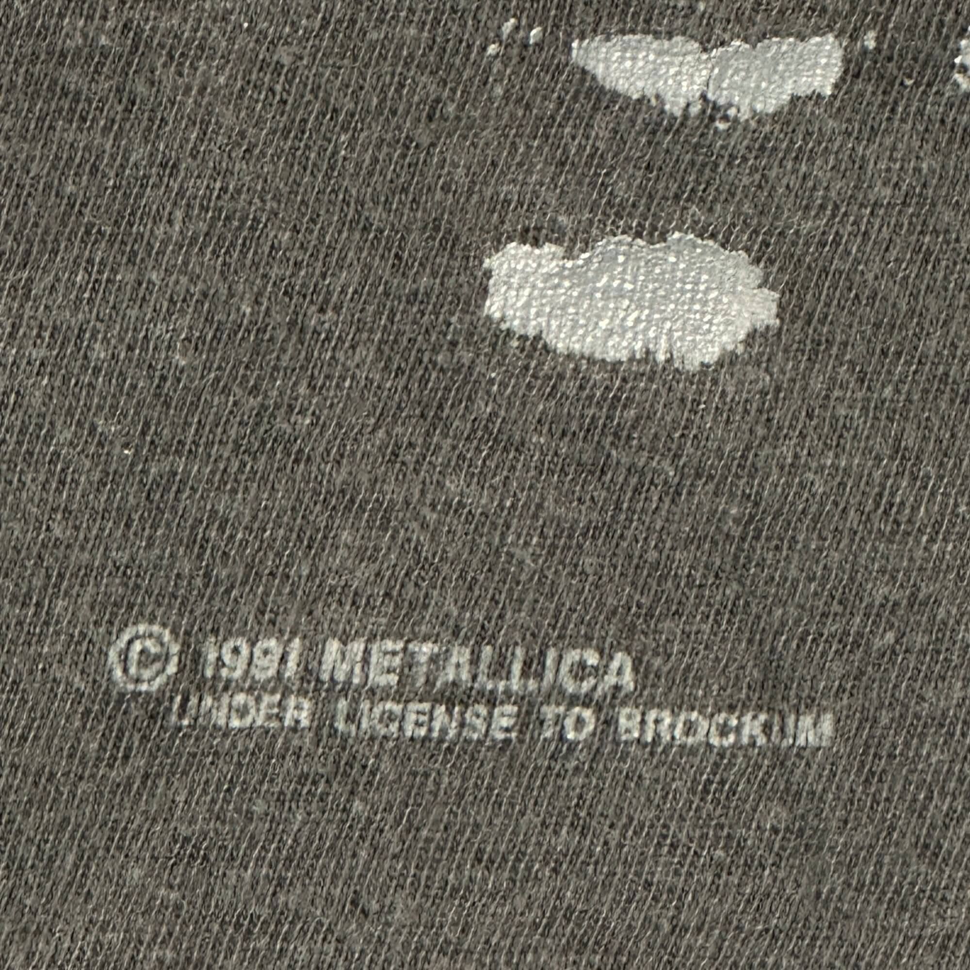 Vintage Metallica 1991 European Tour Graphic T-Shirt Size L FAIF.CA 