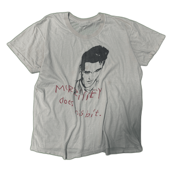 Vintage Morrissey Graphic Jockey T-shirt Size Large Parking lot bootleg FAIF.CA 