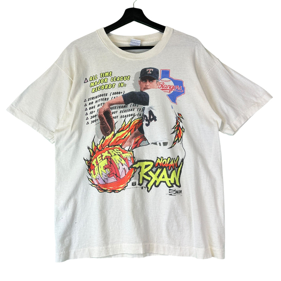 Vintage Nolan Ryan The Rangers Salem 90s T Shirt - L T-Shirt OTHER 