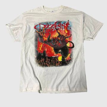 Vintage Ozzy Osbourne 2002 Tour Devil Graphic T-Shirt Size XL Ozzfest FAIF.CA 