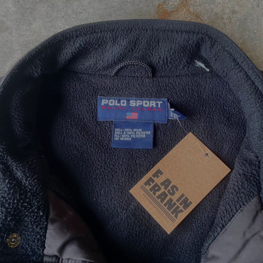 Vintage Polo Sport Black Swat Utility Vest Insane! Sz XL vest POLO RALPH LAUREN 