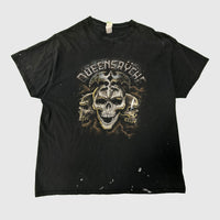 Vintage Queensrÿche Skull Graphic Band T-Shirt Size Large 90s