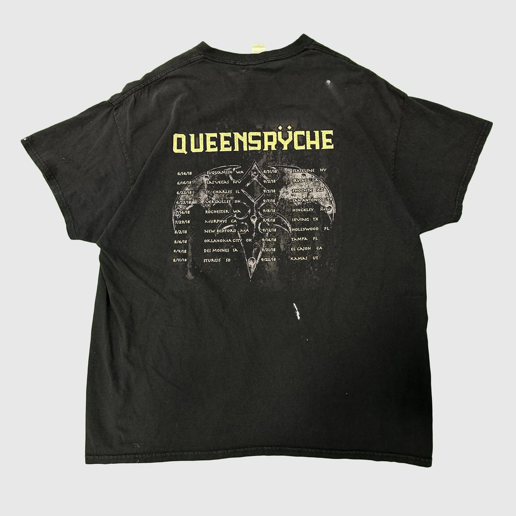 Vintage Queensrÿche Skull Graphic Band T-Shirt Size Large 90s FAIF.CA 