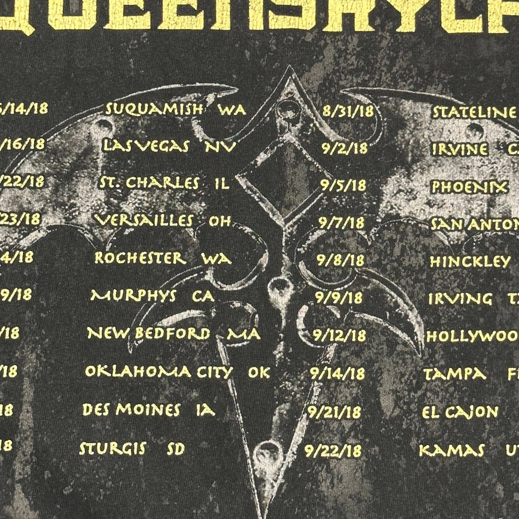 Vintage Queensrÿche Skull Graphic Band T-Shirt Size Large 90s FAIF.CA 