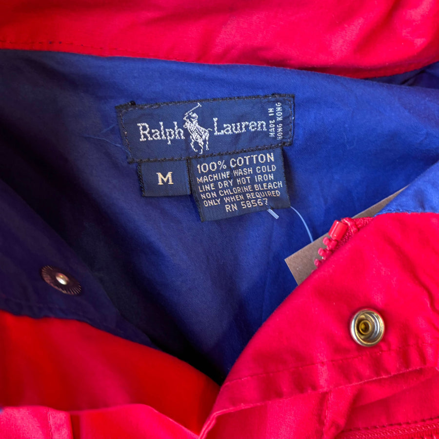 Vintage Ralph Lauren Polo 80s Red Utility Vest Sz M vest POLO RALPH LAUREN 