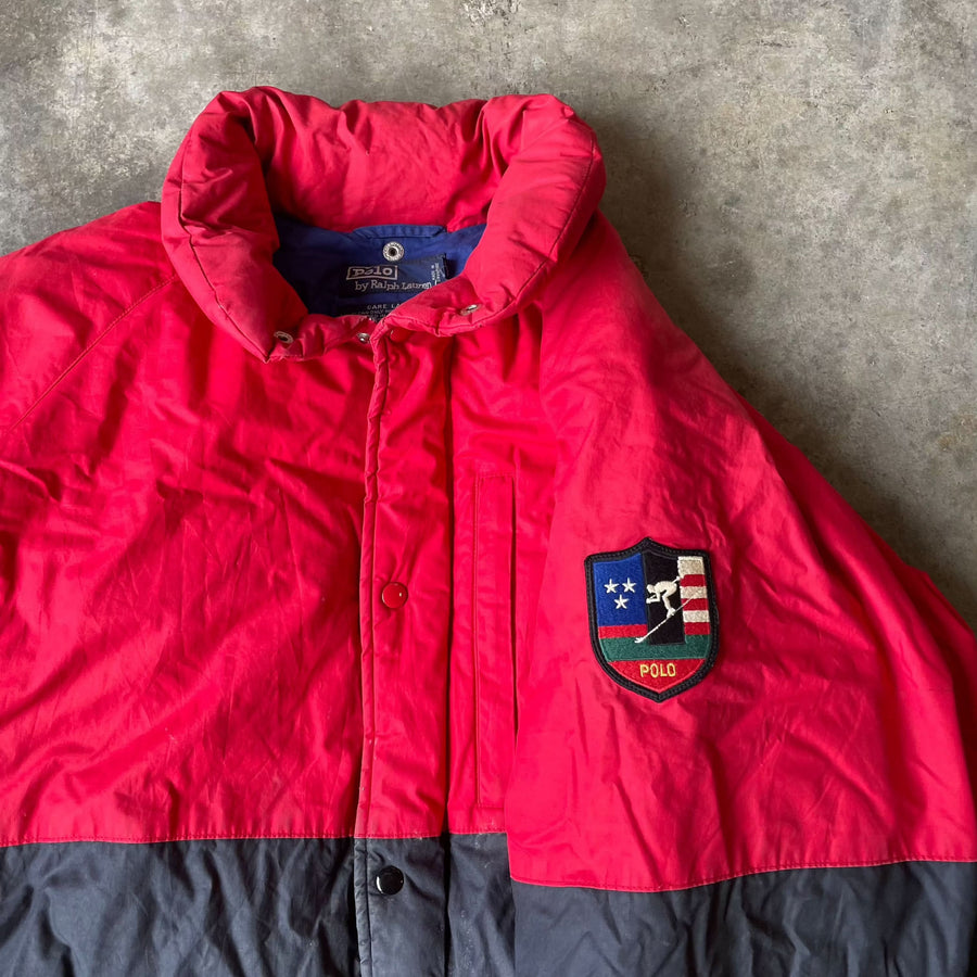 Vintage Ralph Lauren Polo Suicide Ski Down Puffer Jacket Sz L jacket POLO RALPH LAUREN 