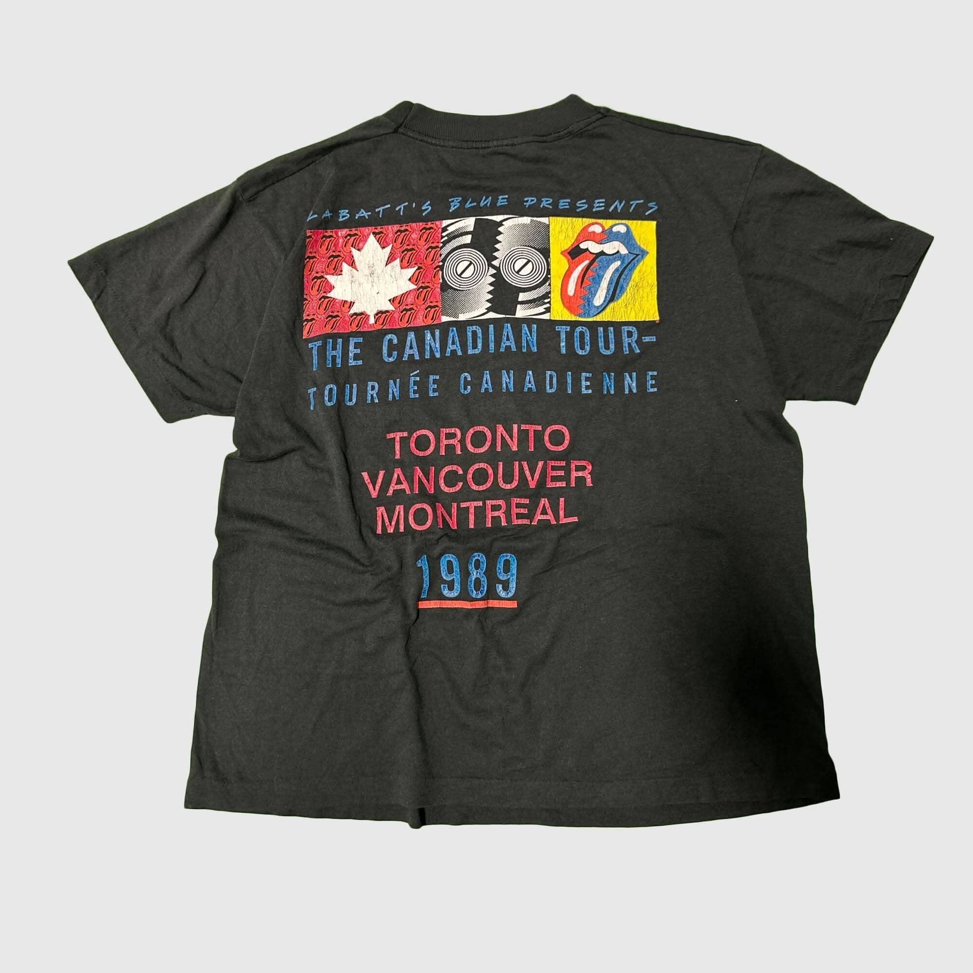Vintage Rolling Stones 1989 Canadian Tour Tongue Graphic T-Shirt Size Large FAIF.CA 