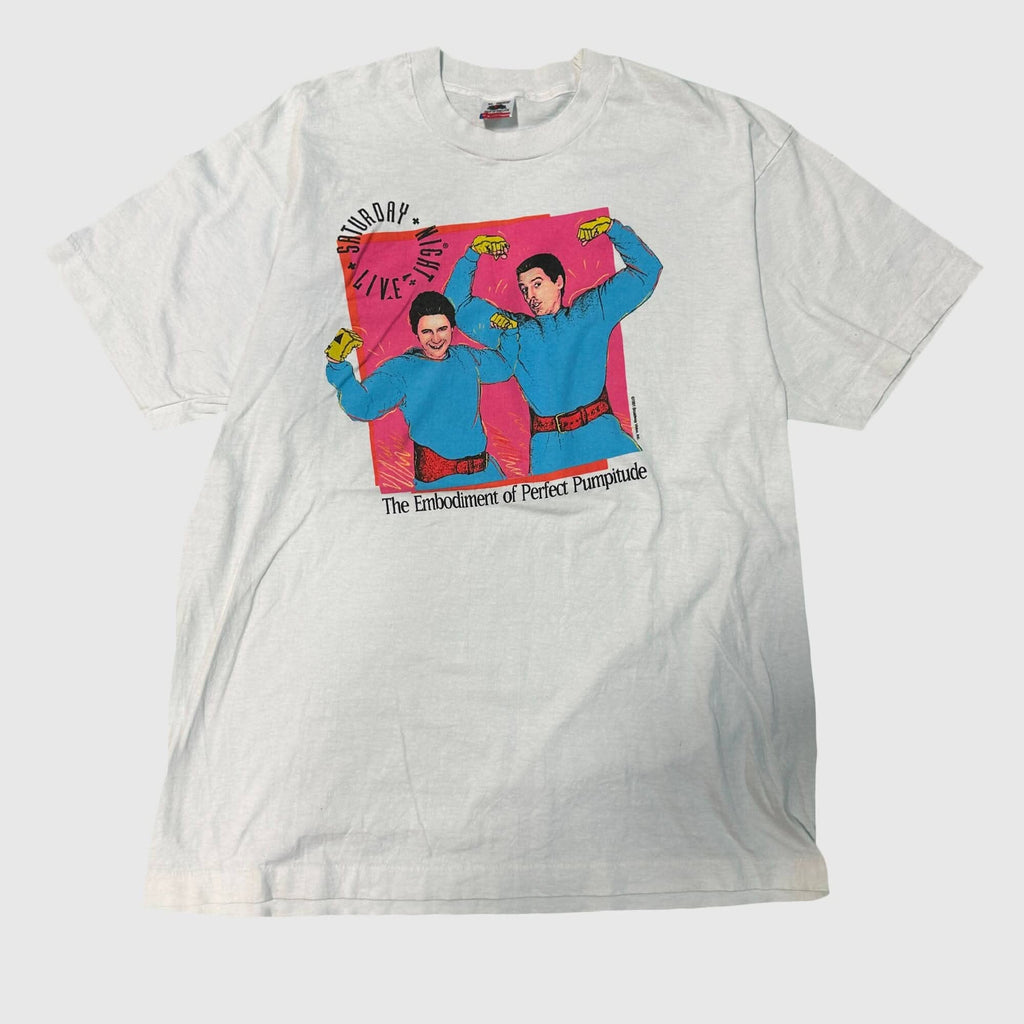 Vintage Saturday Night Live Pumpitude Graphic T-shirt Size Large Hans Fronz FAIF.CA 