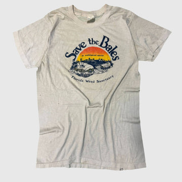 Vintage Screen Stars Save the Bales Florida Weed Sanctuary Graphic T-Shirt Size Medium FAIF.CA 