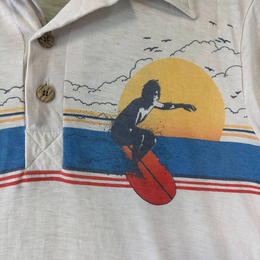Vintage Sprint Surfer Button Up Tee Size - XL T-Shirt OTHER 