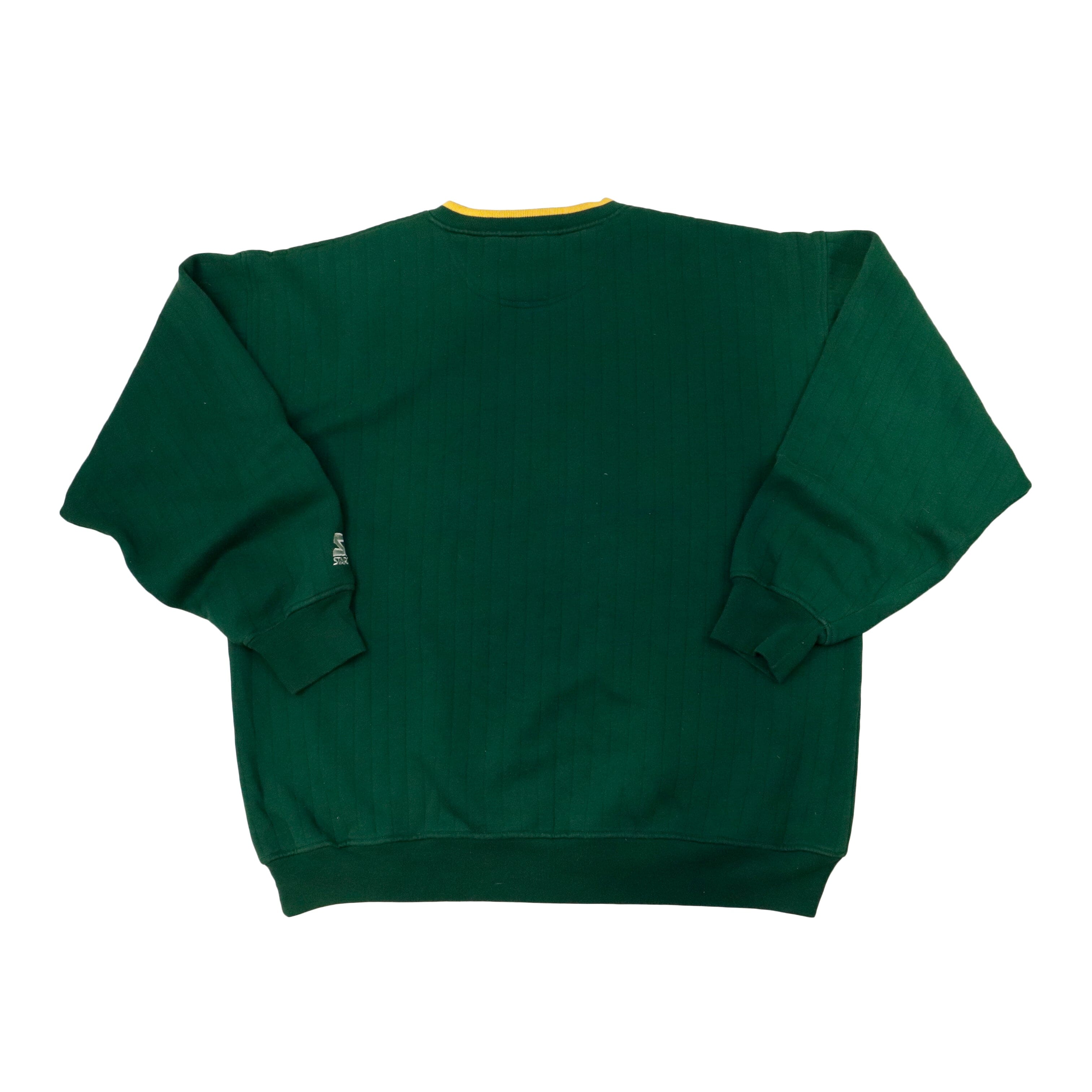 Vintage Starter Packers Green Stripped Crewneck Size L Starter 
