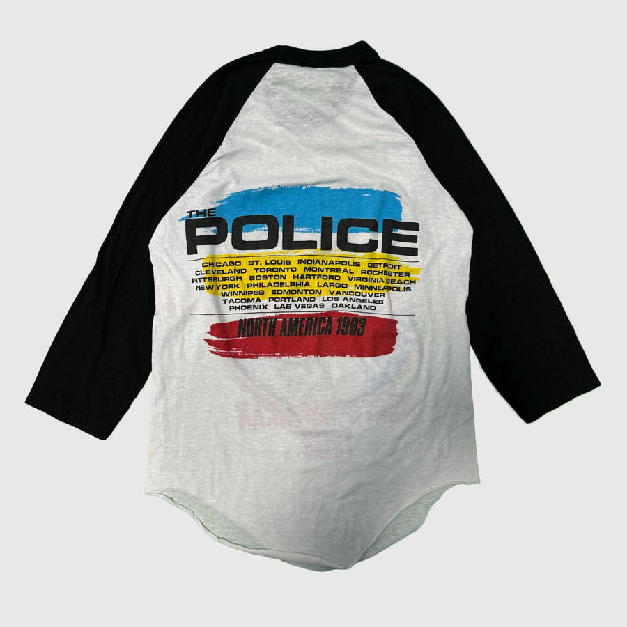 Vintage The Police North American Tour Raglan T-Shirt Size Medium