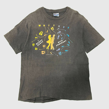 Vintage Whitney Houston Moment of Truth World Tour Graphic T-Shirt Size L FAIF.CA 