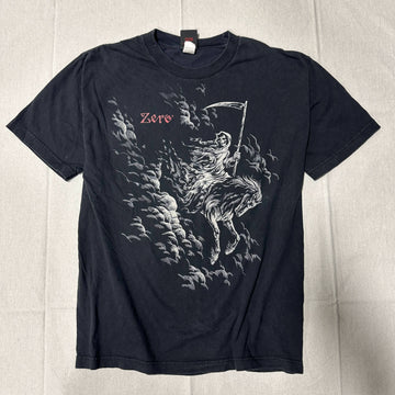 Vintage Zero Skateboards Grim Reaper Graphic T-Shirt Size Large FAIF.CA 