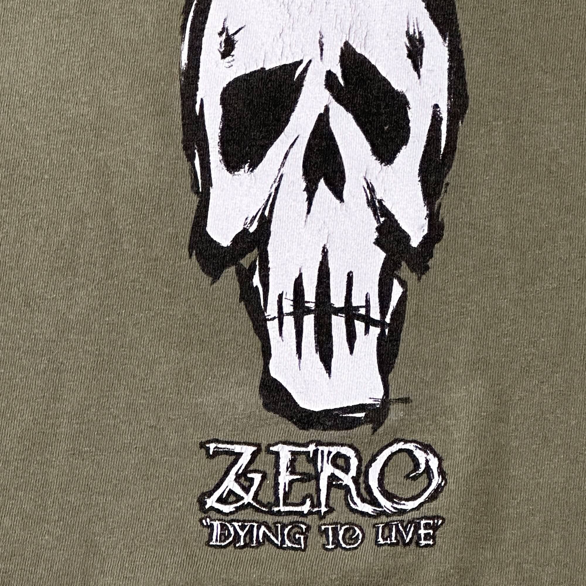 Vintage Zero Skull Graphic T-shirt Size Large FAIF.CA 
