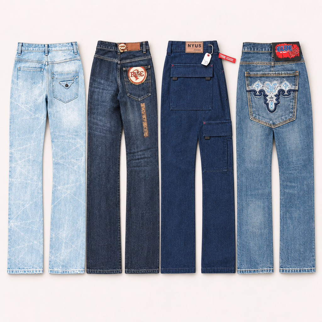 Wholesale Lot - Mens Jeans - deadstock Y2K wholesale box, 25 or 50 pieces