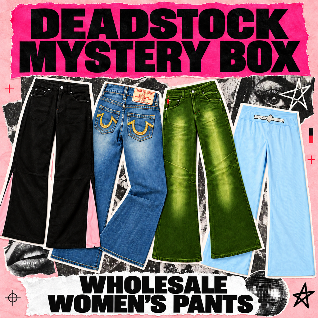 Wholesale Lot - Womens Pants - deadstock Y2K wholesale box, 25 or 50 pieces
