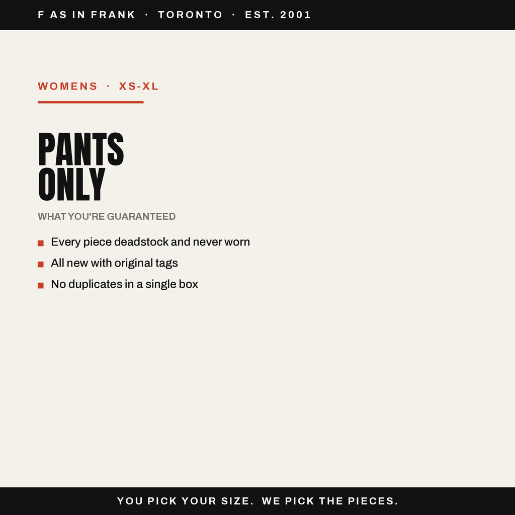 Deadstock Y2K womens pants mystery box, never worn with original tags