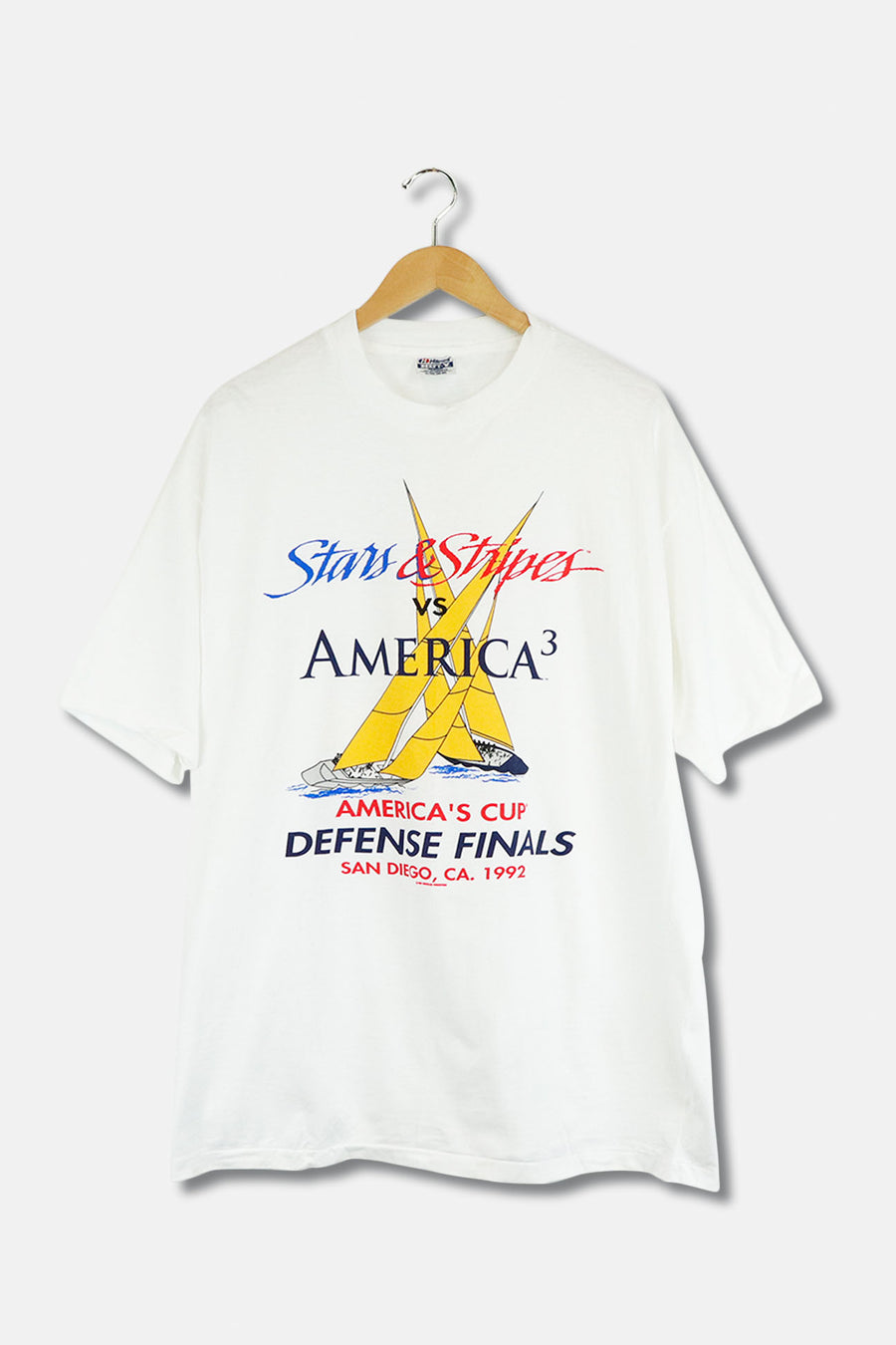 America's Cup T Shirt Sz XL Vintage Defense Finals Single Stitch 1992
