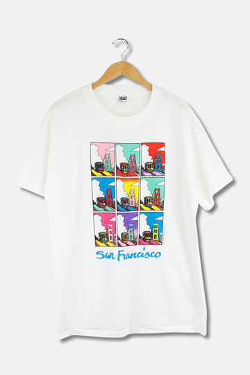 San Francisco Art T Shirt Sz XL Vintage 1988 Single Stitch