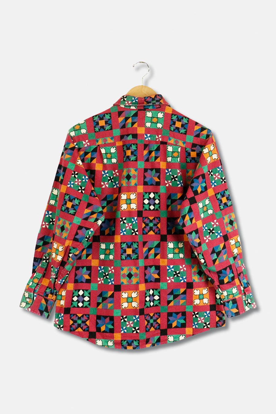 Vintage Multicolour L.L. Bean Patterned Button Up Women's Shirt