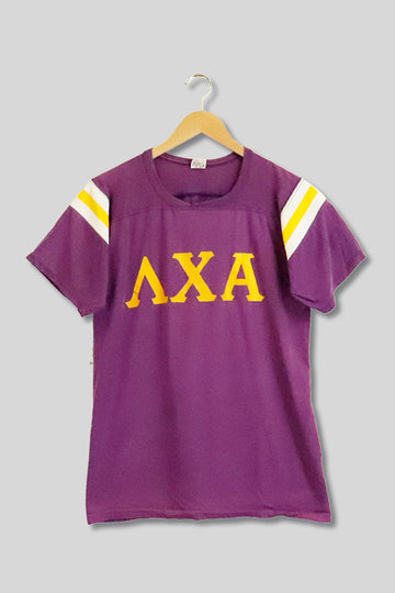 Vintage Alpha Chi Alpha Football Jersey Style T Shirt Sz L
