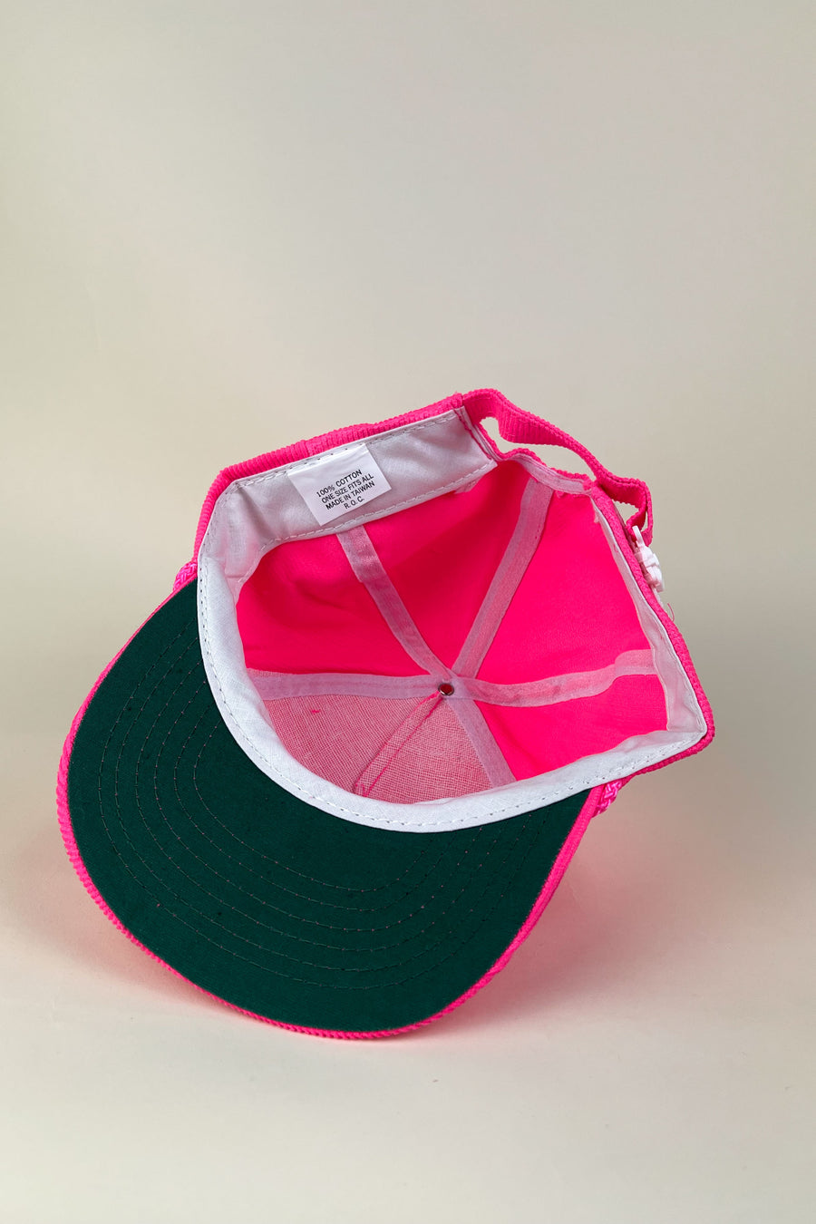 Vintage Deadstock Pink Corduroy Hat