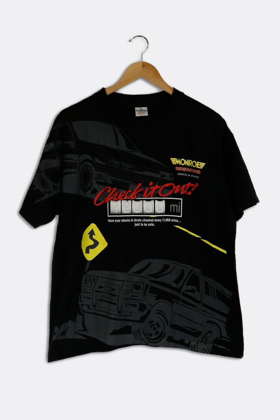 Vintage Monroe Racing Check It Out T Shirt Sz L