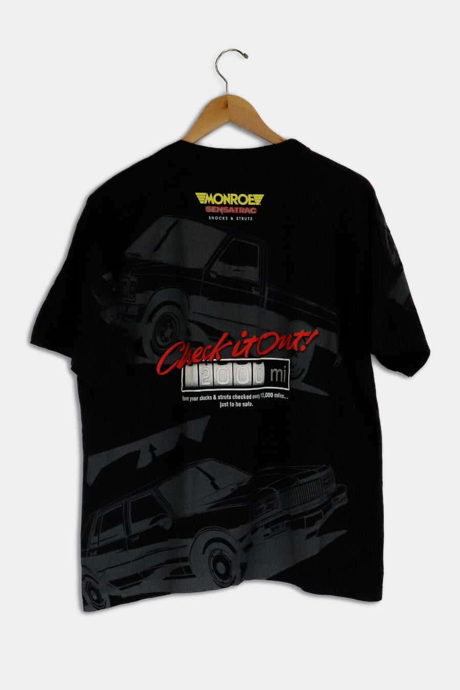 Vintage Monroe Racing Check It Out T Shirt Sz L