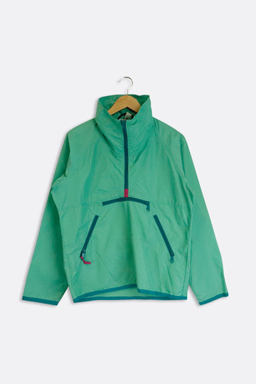 Vintage Sierra Designs Green Quarter Zip Windbreaker Jacket Sz S