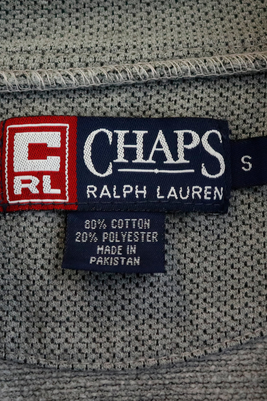 Vintage Chaps Ralph Lauren Quarter Zip Knit Sweatshirt Sz S