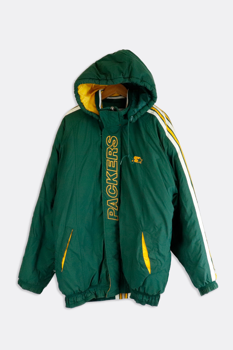 Vintage Starter NFL Green Bay Packers Embroidered Winter Jacket Sz 2XL