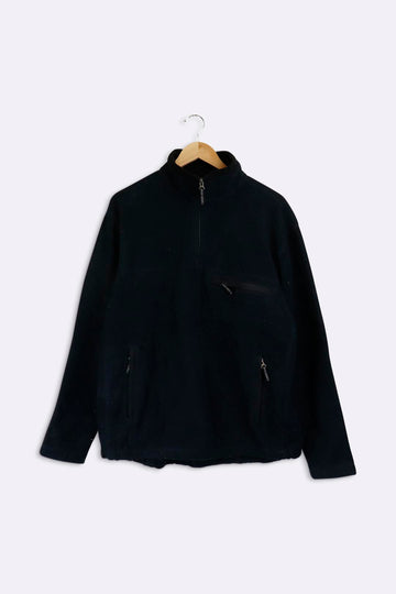 Vintage Gap Quarter Zip Fleece Jacket Sz XL