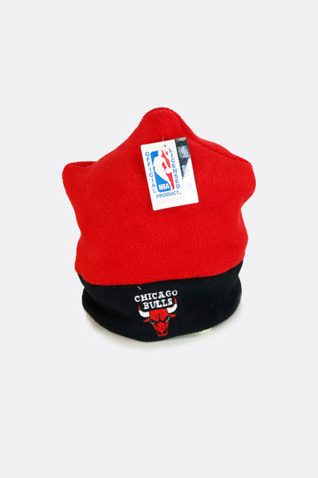 Vintage Deadsock NBA Chicago Bulls Red And Black Fleece Beanie