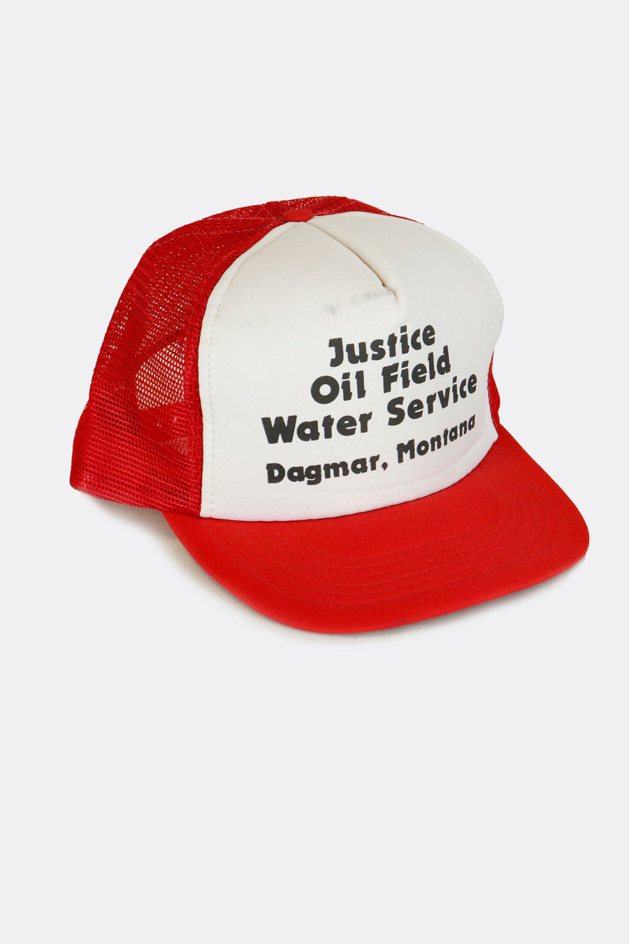Vintage Justice Oil Field Water Service Snapback Trucker Hat