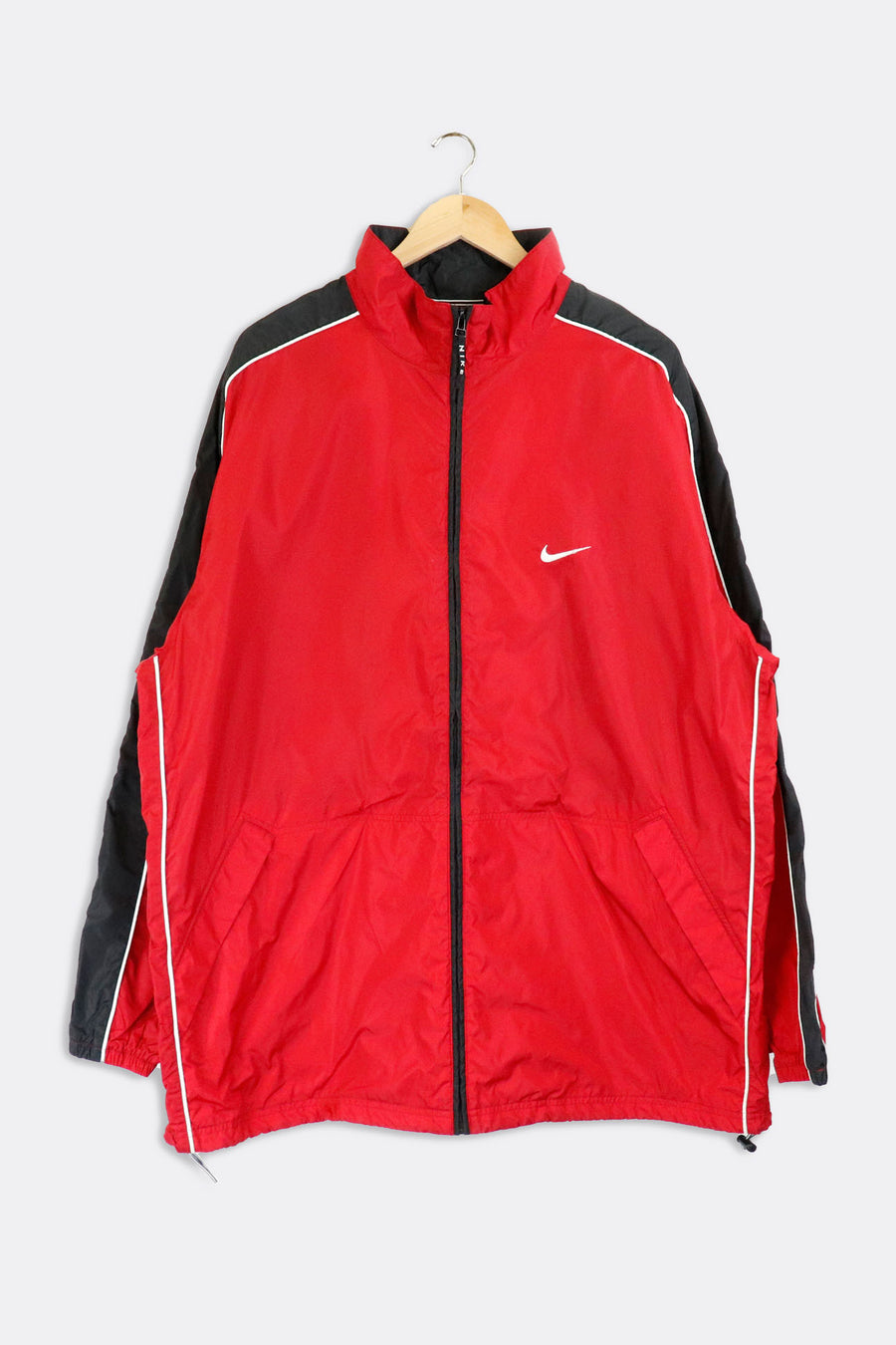 Vintage Nike Zip Up Winbreaker Nike Check Mark Embroidered Sz XL